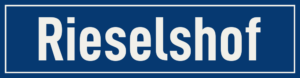 Straßenschild Rieselshof