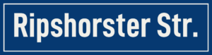 Straßenschild Ripshorster Straße
