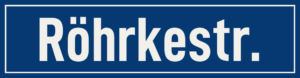 Straßenschild Röhrkestraße