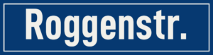 Straßenschild Roggenstraße