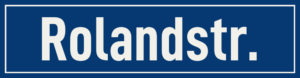 Straßenschild Rolandstraße