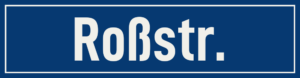 Straßenschild Roßstraße