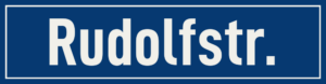 Straßenschild Rudolfstraße