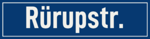 Straßenschild Rürupstraße