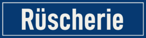 Straßenschild Rüscherie