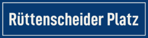 Straßenschild Rüttenscheider Platz