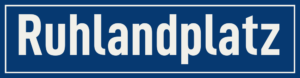 Straßenschild Ruhlandplatz