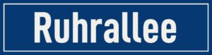 Straßenschild Ruhrallee