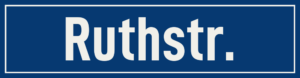 Straßenschild Ruthstraße