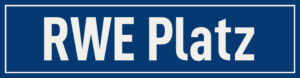 Straßenschild RWE Platz
