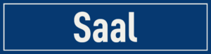 Straßenschild Saal