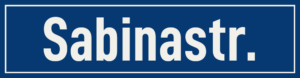 Straßenschild Sabinastraße