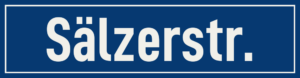 Straßenschild Sälzerstraße