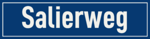 Straßenschild Salierweg