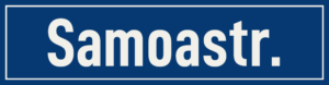 Straßenschild Samoastraße