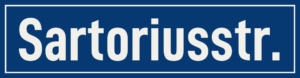 Straßenschild Sartoriusstraße