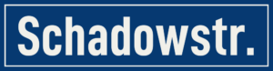 Straßenschild Schadowstraße