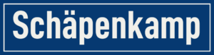 Straßenschild Schäpenkamp