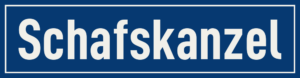 Straßenschild Schafskanzel