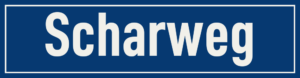 Straßenschild Scharweg