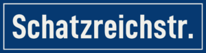 Straßenschild Schatzreichstraße
