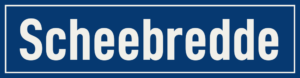 Straßenschild Scheebredde