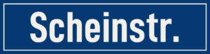 Straßenschild Scheinstraße