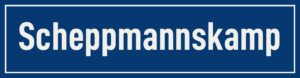 Straßenschild Scheppmannskamp