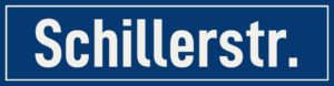 Straßenschild Schillerstraße