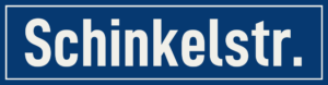 Straßenschild Schinkelstraße