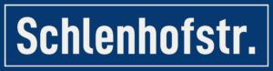 Straßenschild Schlenhofstraße