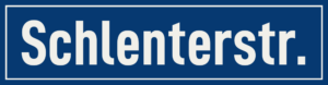 Straßenschild Schlenterstraße