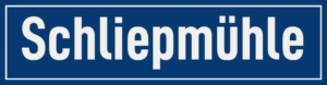 Straßenschild Schliepmühle