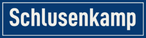 Straßenschild Schlusenkamp