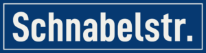 Straßenschild Schnabelstraße