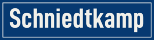 Straßenschild Schniedtkamp