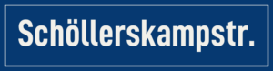 Straßenschild Schöllerskampstraße