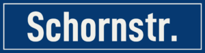 Straßenschild Schornstraße