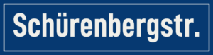 Straßenschild Schürenbergstraße