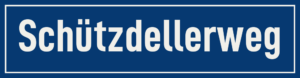 Straßenschild Schützdellerweg