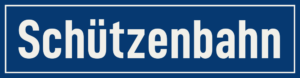 Straßenschild Schützenbahn