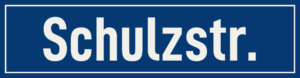 Straßenschild Schulzstraße