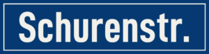 Straßenschild Schurenstraße