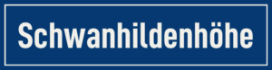Straßenschild Schwanhildenhöhe