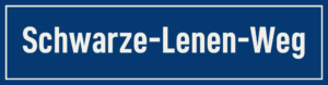 Straßenschild Schwarze-Lenen-Weg