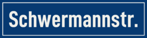 Straßenschild Schwermannstraße