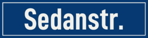 Straßenschild Sedanstraße