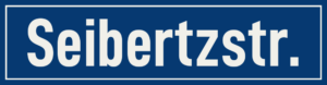 Straßenschild Seibertzstraße