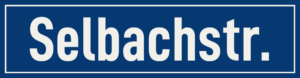 Straßenschild Selbachstraße