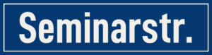Straßenschild Seminarstraße